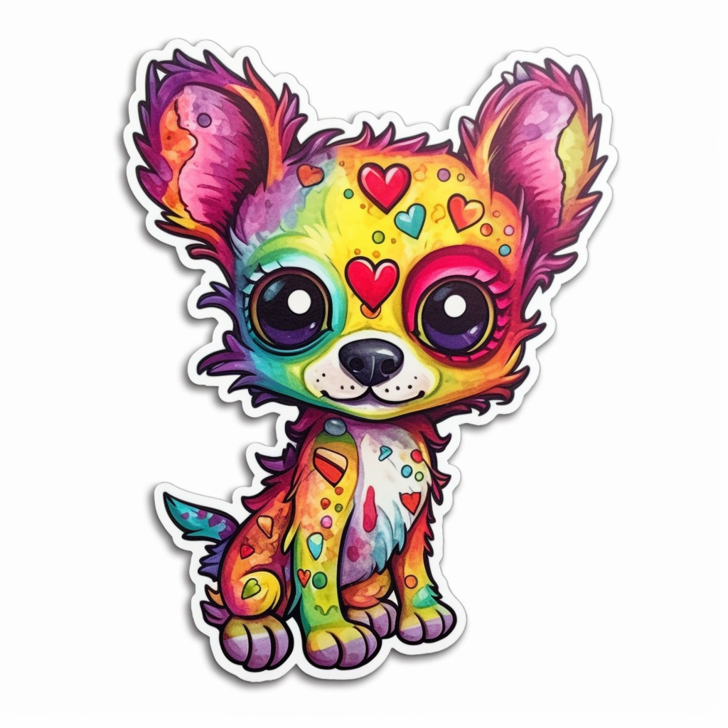 Chihuahua Dog Vinyl Decal Sticker for Car, Laptop, Tumbler and more # 003691
