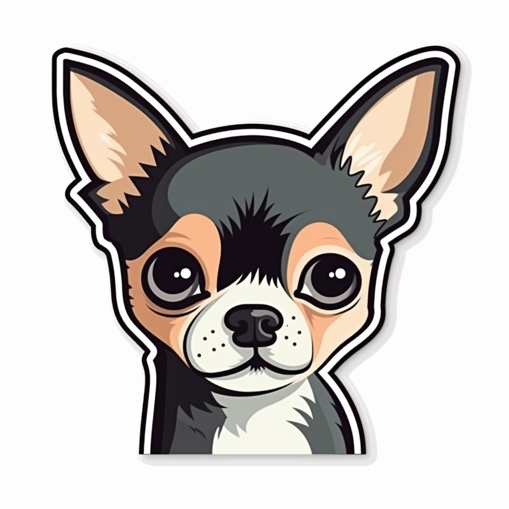 Chihuahua Dog Vinyl Decal Sticker for Car, Laptop, Tumbler and more # 003693