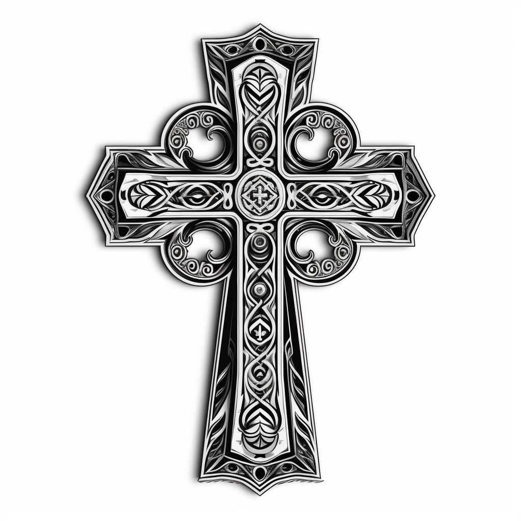 Christian Cross Vinyl Decal Sticker for Car, Laptop, Tumbler and more # 007833