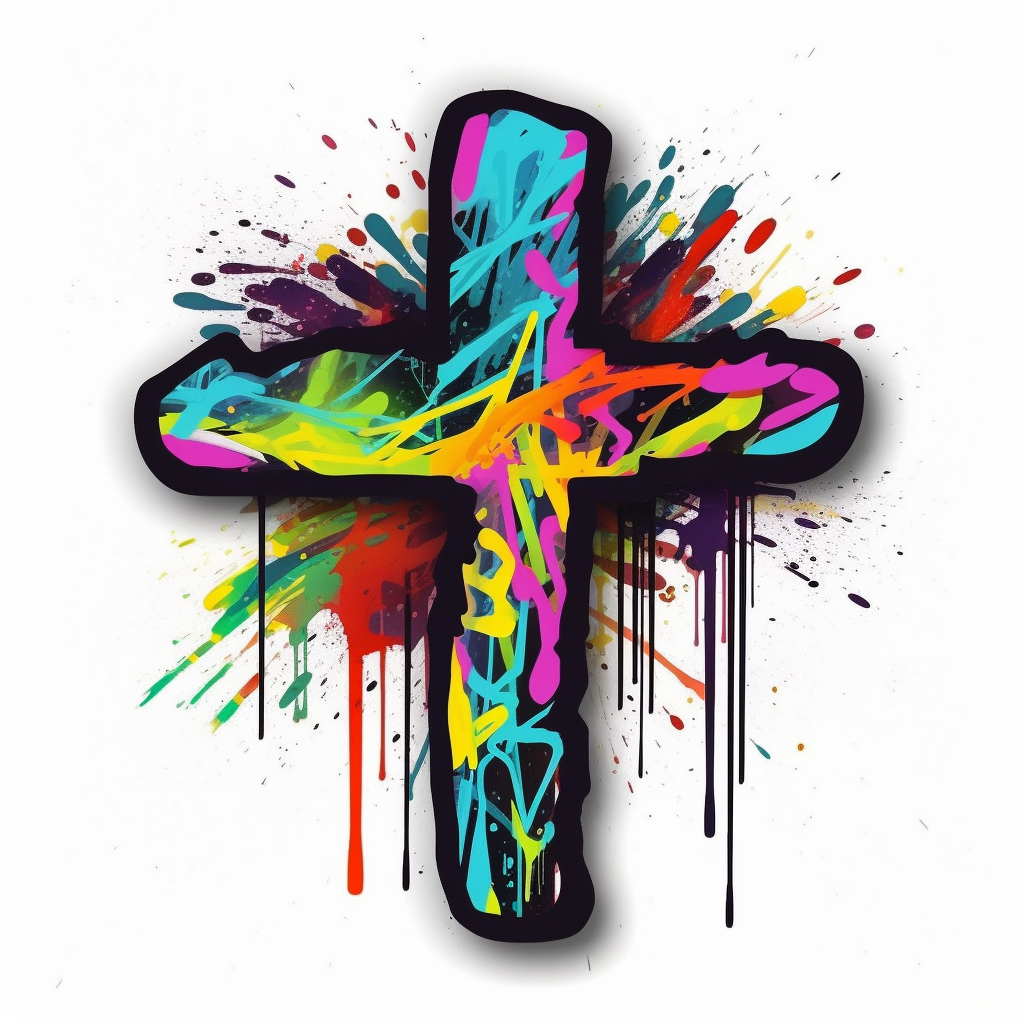 Christian Cross Vinyl Decal Sticker for Car, Laptop, Tumbler and more # 007862