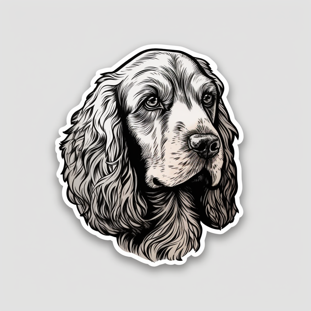 Cocker Spaniel Dog Vinyl Decal Sticker for Car, Laptop, Tumbler and more # 007195