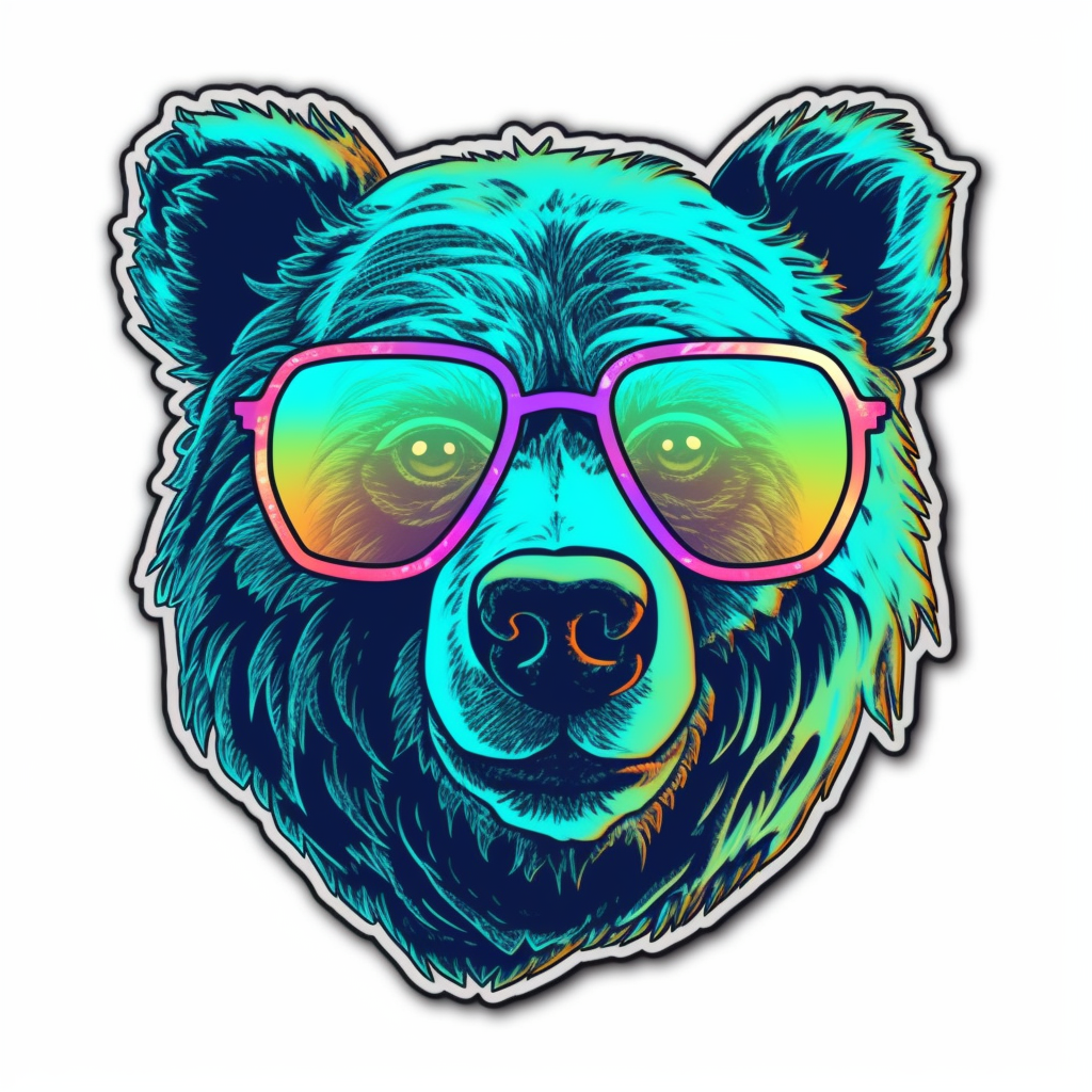 Bear Vinyl Decal Sticker for Car, Laptop, Tumbler and more # 00521