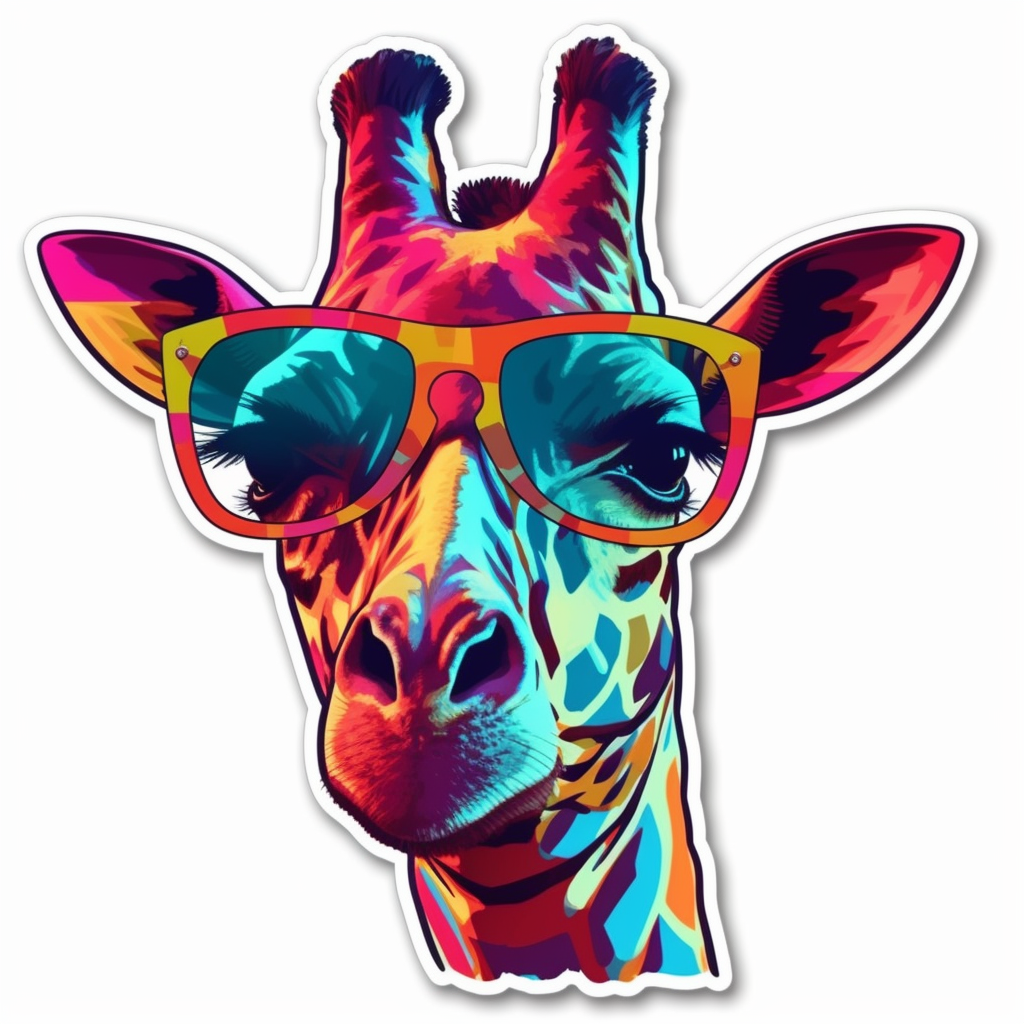 Giraffe Vinyl Decal Sticker for Car, Laptop, Tumbler and more # 001740