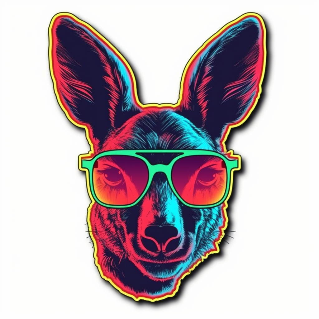 Kangaroo Vinyl Decal Sticker for Car, Laptop, Tumbler and more # 001679