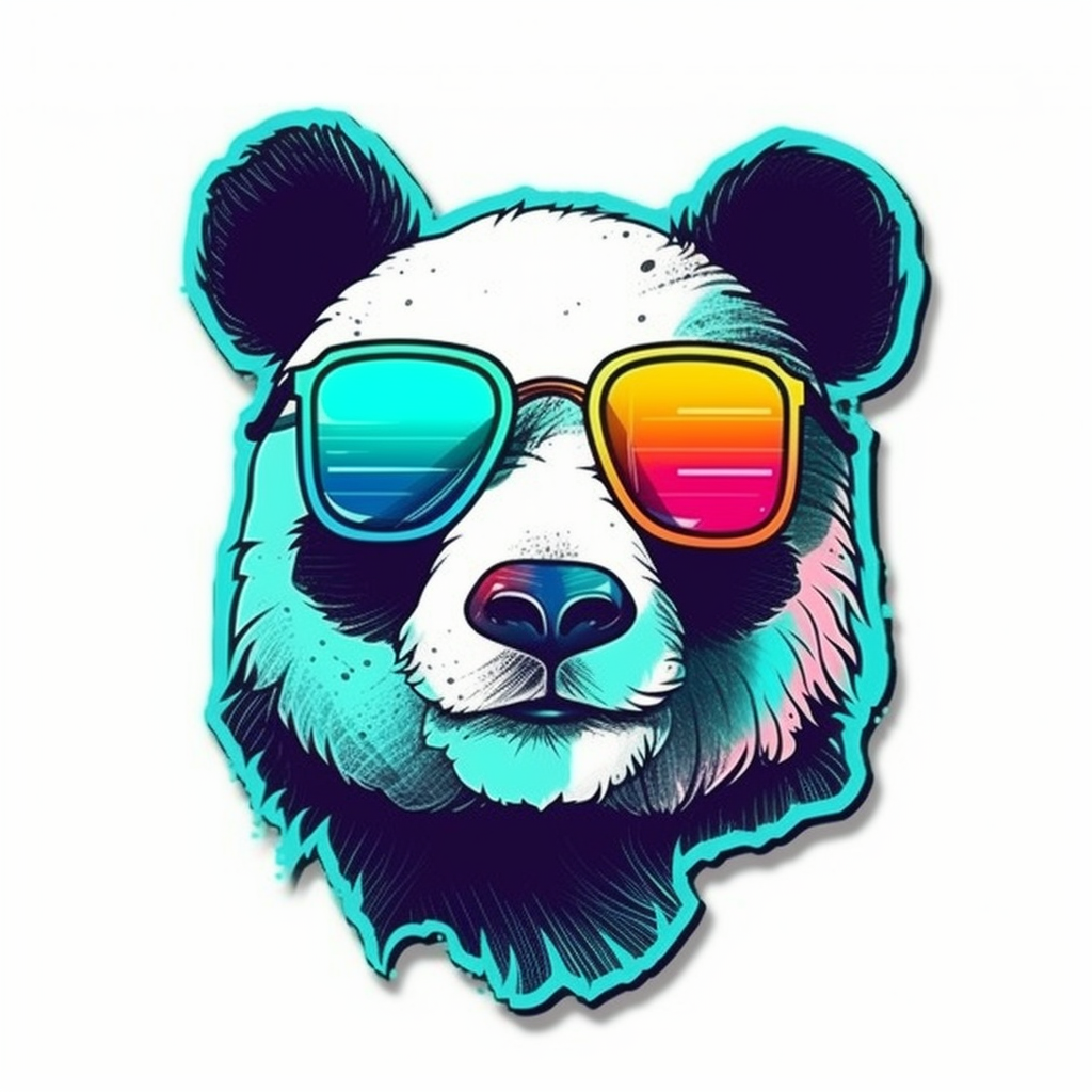 Panda Vinyl Decal Sticker for Car, Laptop, Tumbler and more # 006909