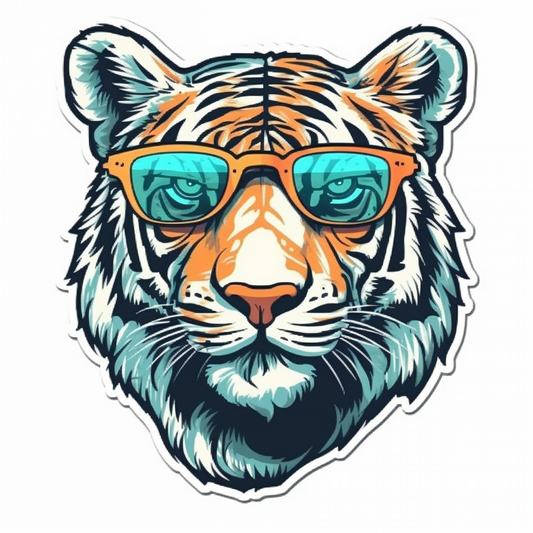 Tiger Vinyl Decal Sticker for Car, Laptop, Tumbler and more # 00531