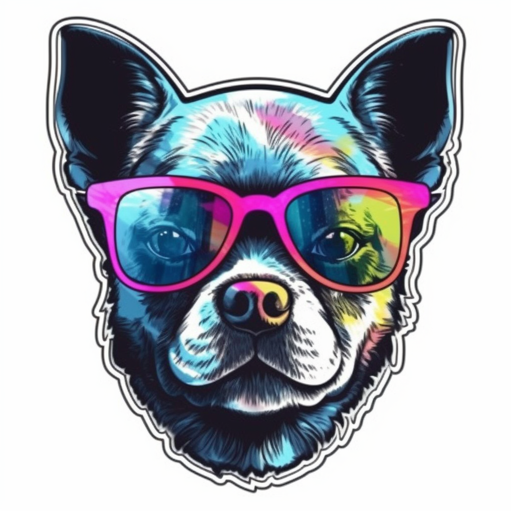 Yin Yang Dog Vinyl Decal Sticker for Car, Laptop, Tumbler and more # 005563