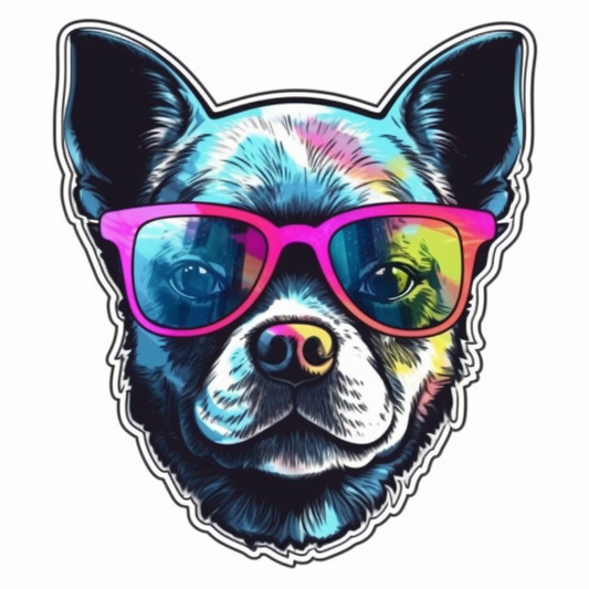 Yin Yang Dog Vinyl Decal Sticker for Car, Laptop, Tumbler and more # 005563