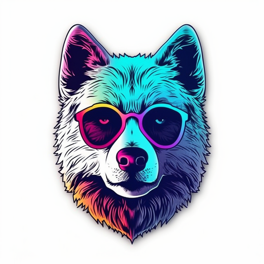 Yin Yang Dog Vinyl Decal Sticker for Car, Laptop, Tumbler and more # 005533