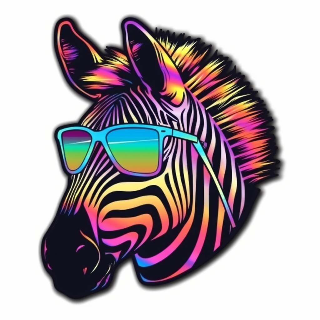 Zebra Vinyl Decal Sticker for Car, Laptop, Tumbler and more # 003784
