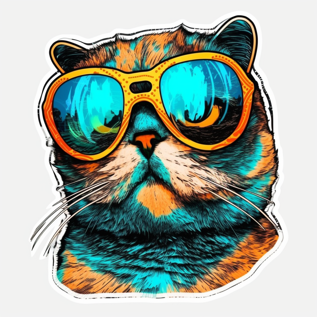 Scottish Fold Cat Vinyl Decal Sticker for Car, Laptop, Tumbler and more # 002096