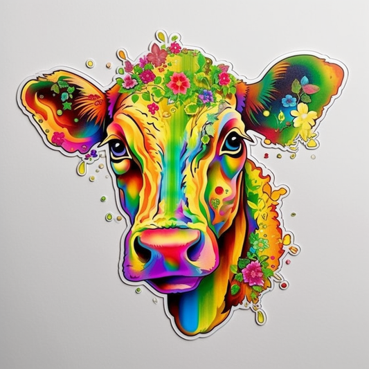Cow Vinyl Decal Sticker for Car, Laptop, Tumbler and more # 005642
