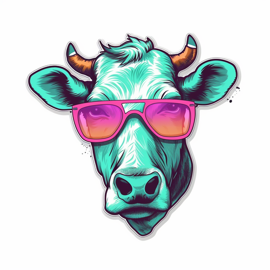 Cow Vinyl Decal Sticker for Car, Laptop, Tumbler and more # 005662