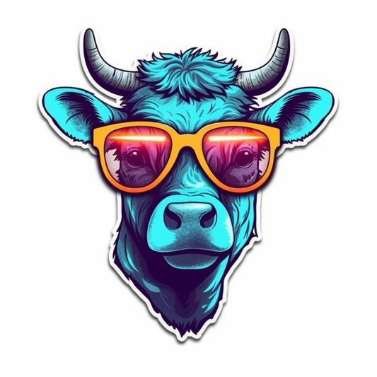 Cow Vinyl Decal Sticker for Car, Laptop, Tumbler and more # 005680