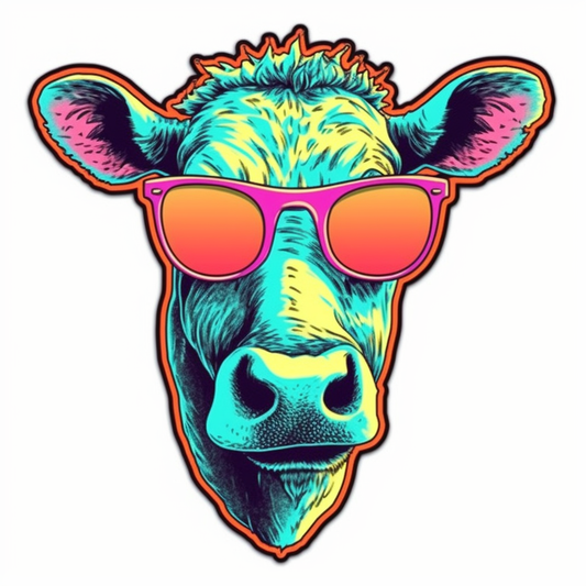 Cow Vinyl Decal Sticker for Car, Laptop, Tumbler and more # 005673