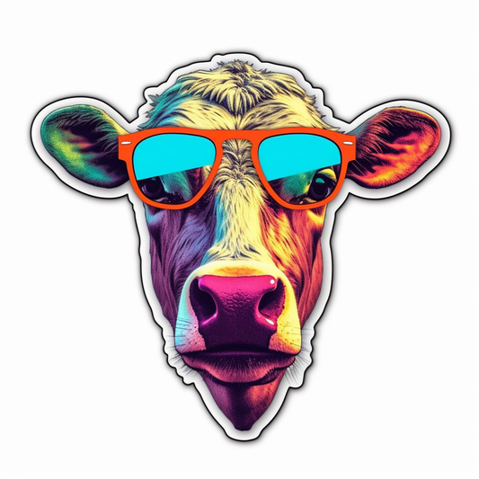 Cow Vinyl Decal Sticker for Car, Laptop, Tumbler and more # 005645
