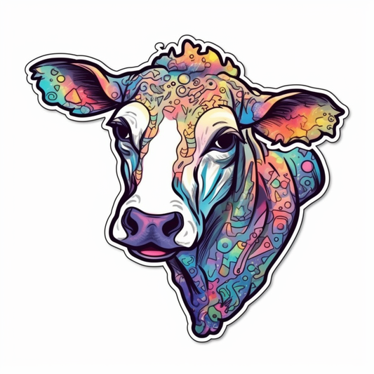 Cow Vinyl Decal Sticker for Car, Laptop, Tumbler and more # 005664