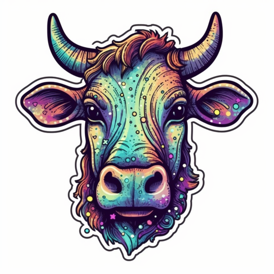 Cow Vinyl Decal Sticker for Car, Laptop, Tumbler and more # 005684