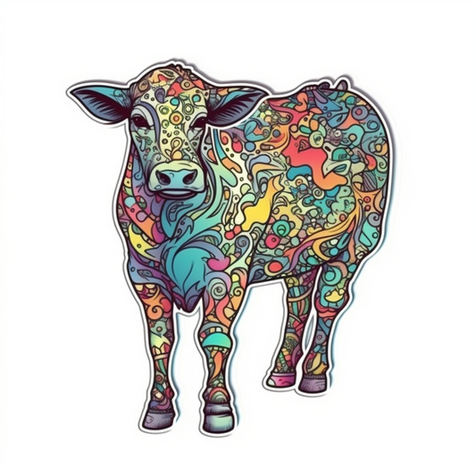 Cow Vinyl Decal Sticker for Car, Laptop, Tumbler and more # 005690