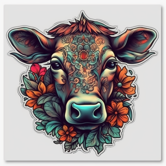 Cow Vinyl Decal Sticker for Car, Laptop, Tumbler and more # 005721