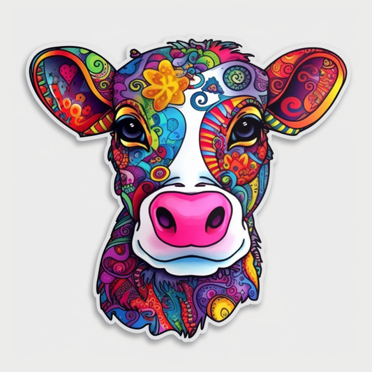 Cow Vinyl Decal Sticker for Car, Laptop, Tumbler and more # 005647