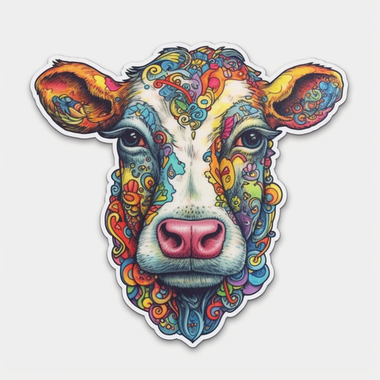 Cow Vinyl Decal Sticker for Car, Laptop, Tumbler and more # 005648