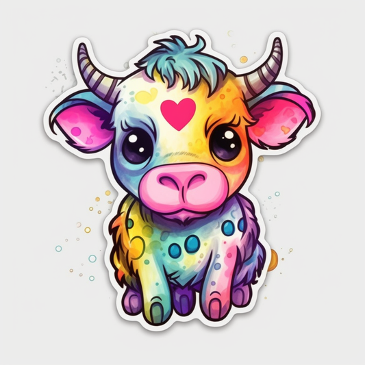 Cow Vinyl Decal Sticker for Car, Laptop, Tumbler and more # 005653