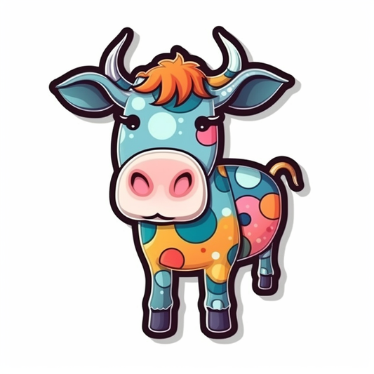 Cow Vinyl Decal Sticker for Car, Laptop, Tumbler and more # 005674