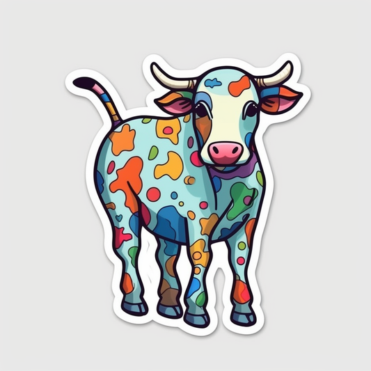 Cow Vinyl Decal Sticker for Car, Laptop, Tumbler and more # 005677