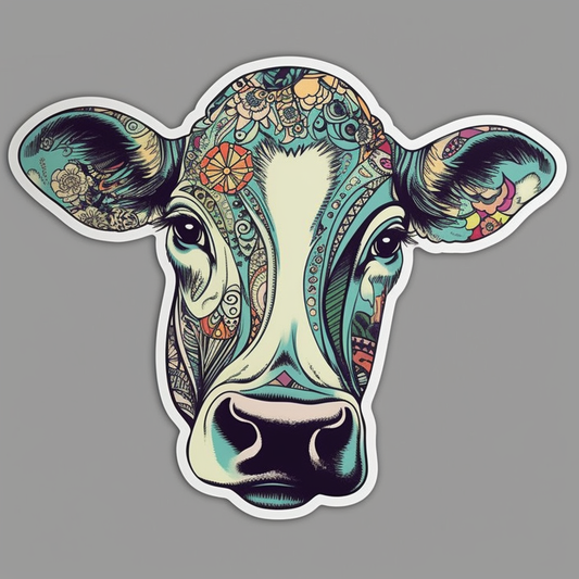 Cow Vinyl Decal Sticker for Car, Laptop, Tumbler and more # 005670