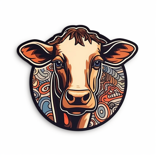 Cow Vinyl Decal Sticker for Car, Laptop, Tumbler and more # 005651