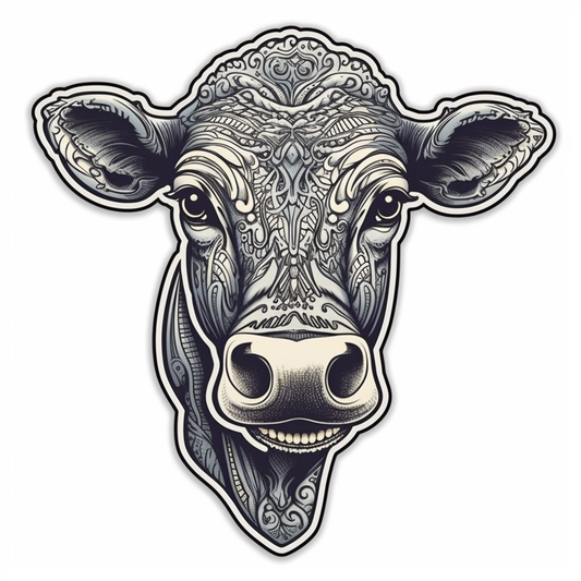 Cow Vinyl Decal Sticker for Car, Laptop, Tumbler and more # 005641