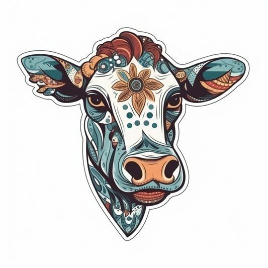 Cow Vinyl Decal Sticker for Car, Laptop, Tumbler and more # 005676
