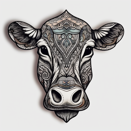 Cow Vinyl Decal Sticker for Car, Laptop, Tumbler and more # 005672