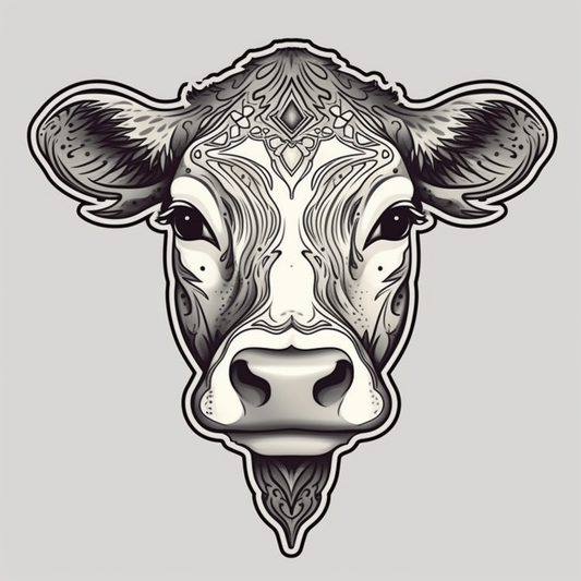Cow Vinyl Decal Sticker for Car, Laptop, Tumbler and more # 005666
