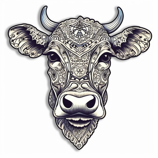 Cow Vinyl Decal Sticker for Car, Laptop, Tumbler and more # 005682