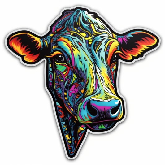 Cow Vinyl Decal Sticker for Car, Laptop, Tumbler and more # 005643