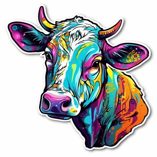 Cow Vinyl Decal Sticker for Car, Laptop, Tumbler and more # 005649