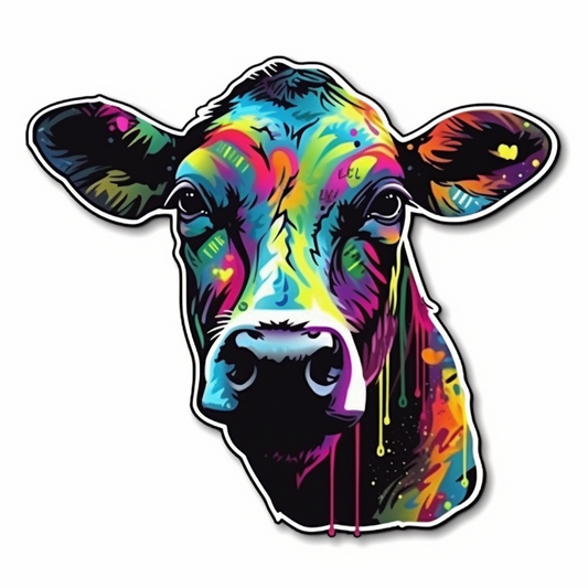 Cow Vinyl Decal Sticker for Car, Laptop, Tumbler and more # 005654