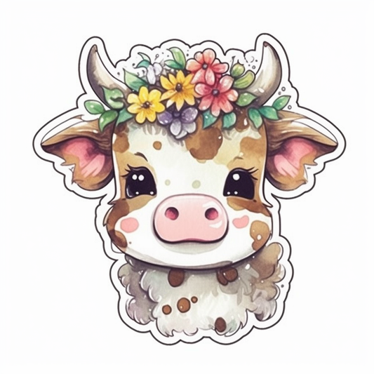 Cow Vinyl Decal Sticker for Car, Laptop, Tumbler and more # 005669
