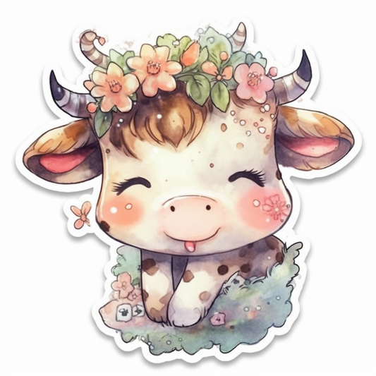 Cow Vinyl Decal Sticker for Car, Laptop, Tumbler and more # 005679
