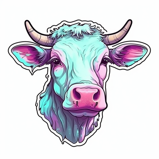 Cow Vinyl Decal Sticker for Car, Laptop, Tumbler and more # 005738