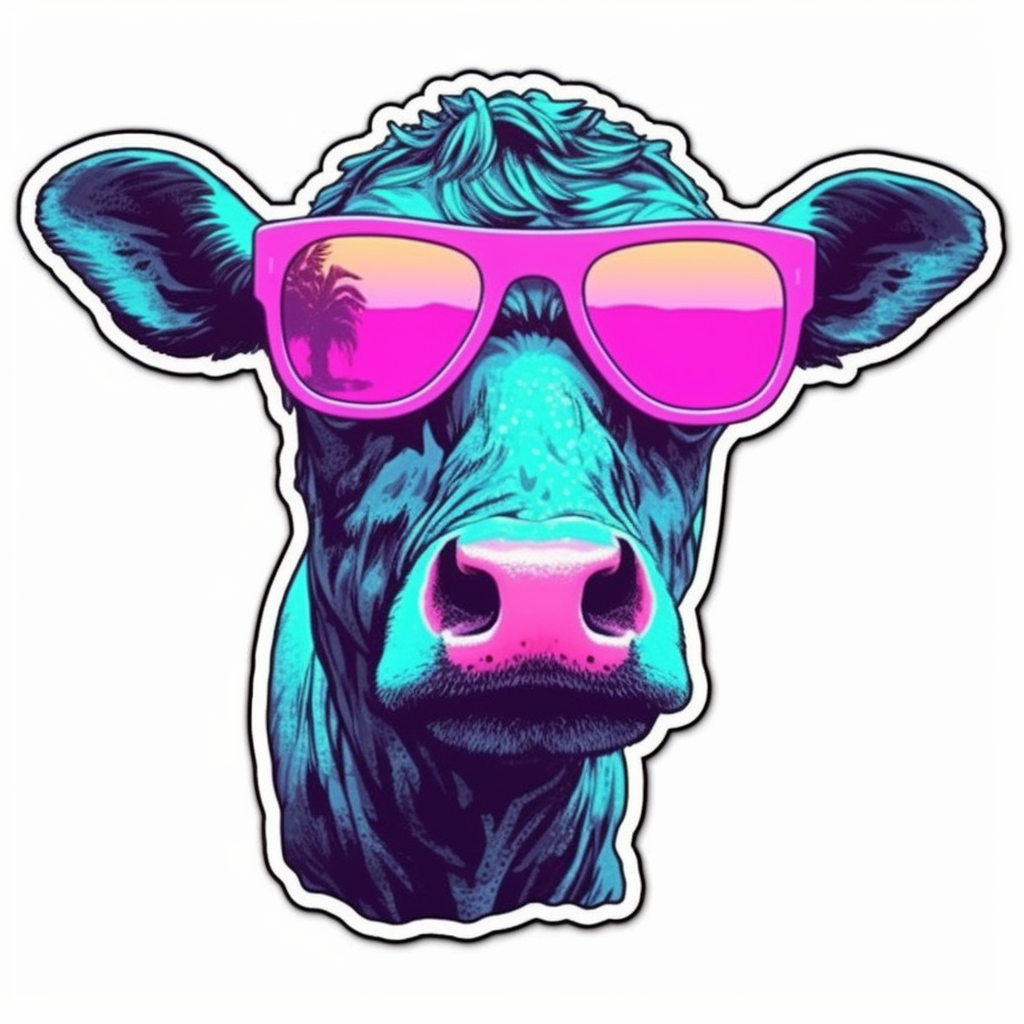 Cow Vinyl Decal Sticker for Car, Laptop, Tumbler and more # 005716