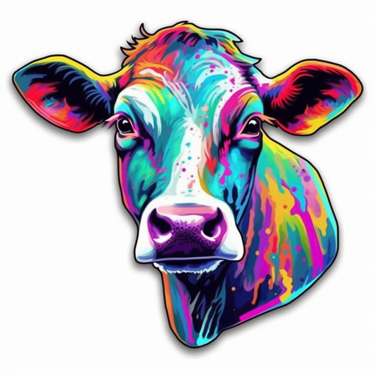 Cow Vinyl Decal Sticker for Car, Laptop, Tumbler and more # 005665