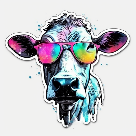 Cow Vinyl Decal Sticker for Car, Laptop, Tumbler and more # 005712