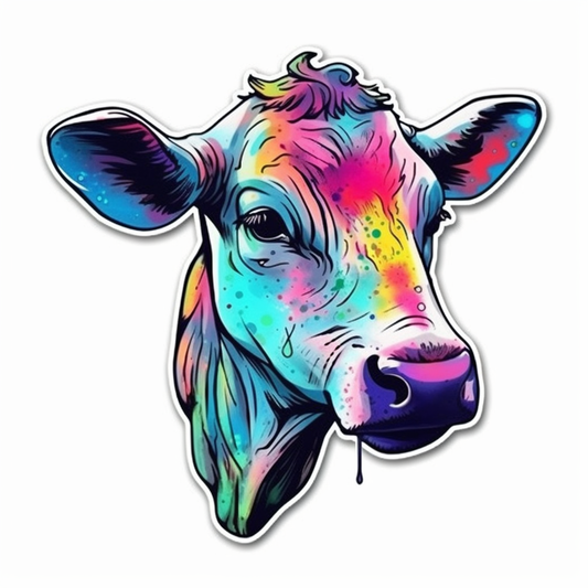 Cow Vinyl Decal Sticker for Car, Laptop, Tumbler and more # 005683