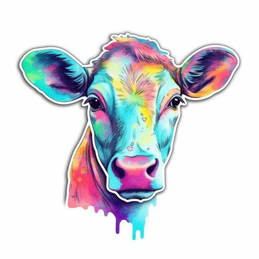Cow Vinyl Decal Sticker for Car, Laptop, Tumbler and more # 005734