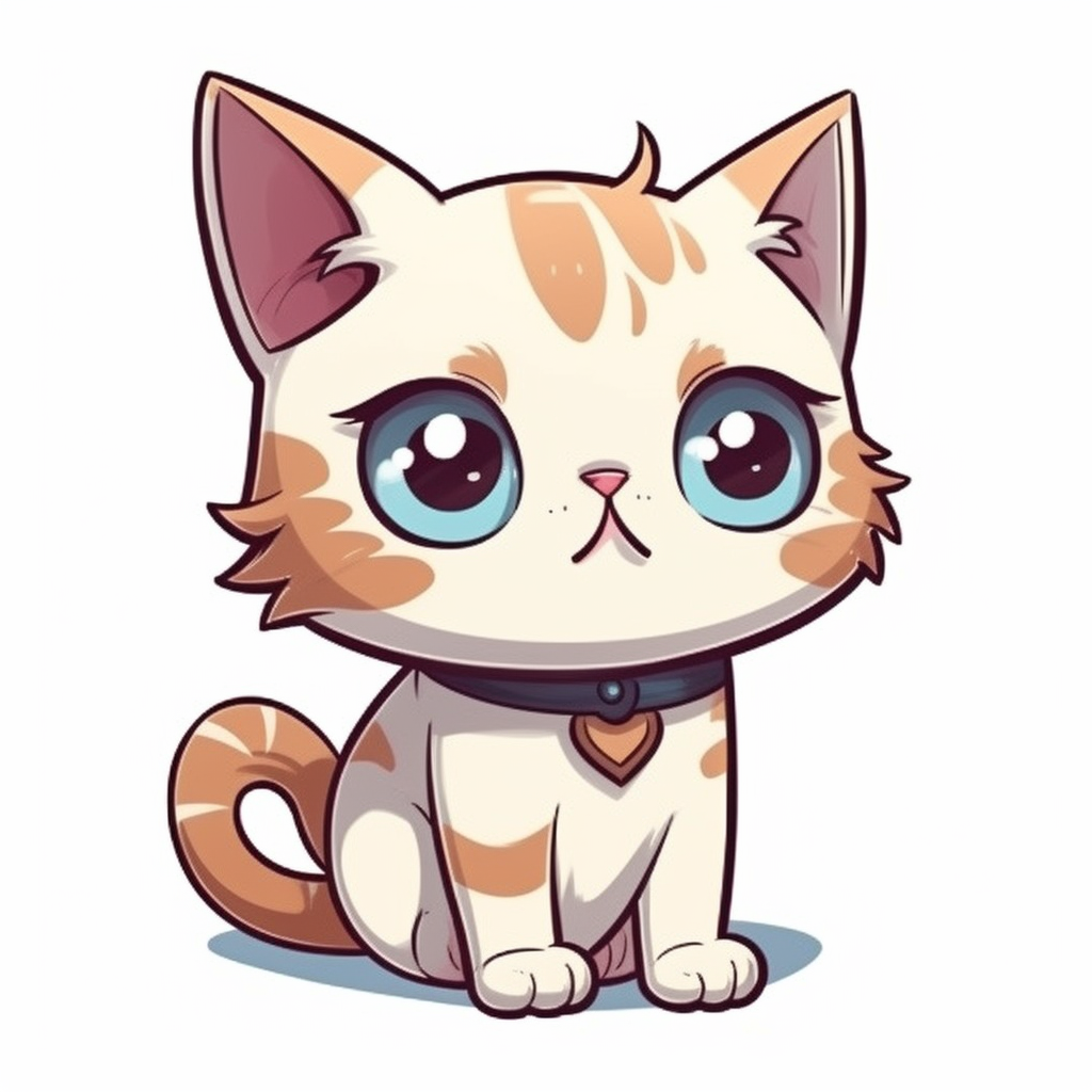 Cute Cat Vinyl Decal Sticker for Car, Laptop, Tumbler and more # 003954