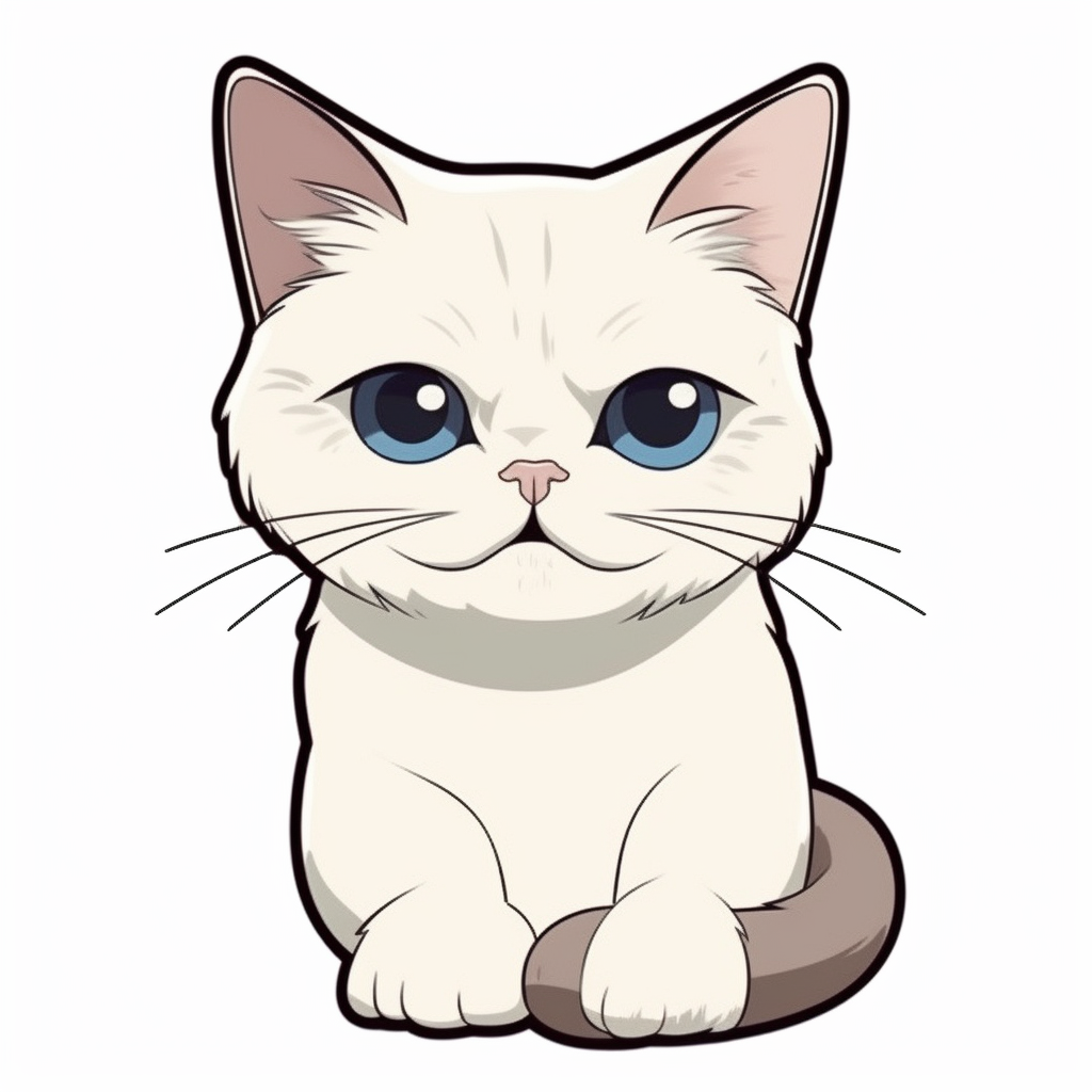 Cute Cat Vinyl Decal Sticker for Car, Laptop, Tumbler and more # 003995