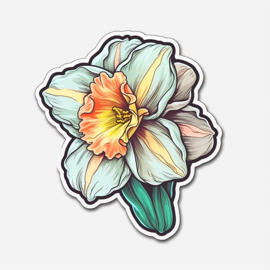 Daffodil Flower Vinyl Decal Sticker for Car, Laptop, Tumbler and more # 006397